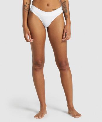 Tanga Gymshark Seamless Mujer Blancas | CO 2967QMA